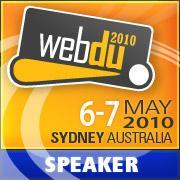webDU 2010 Speaker badge 180x180